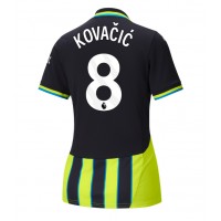 Camiseta Manchester City Mateo Kovacic #8 Segunda Equipación Replica 2024-25 para mujer mangas cortas